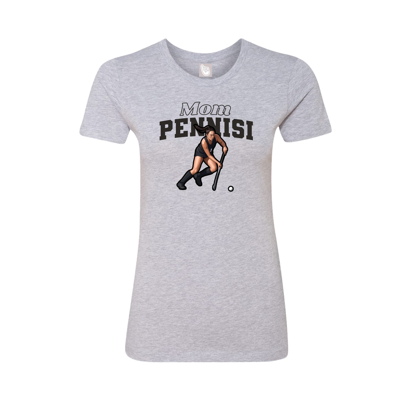 Womens Tee — Mothers Day Block in Grey