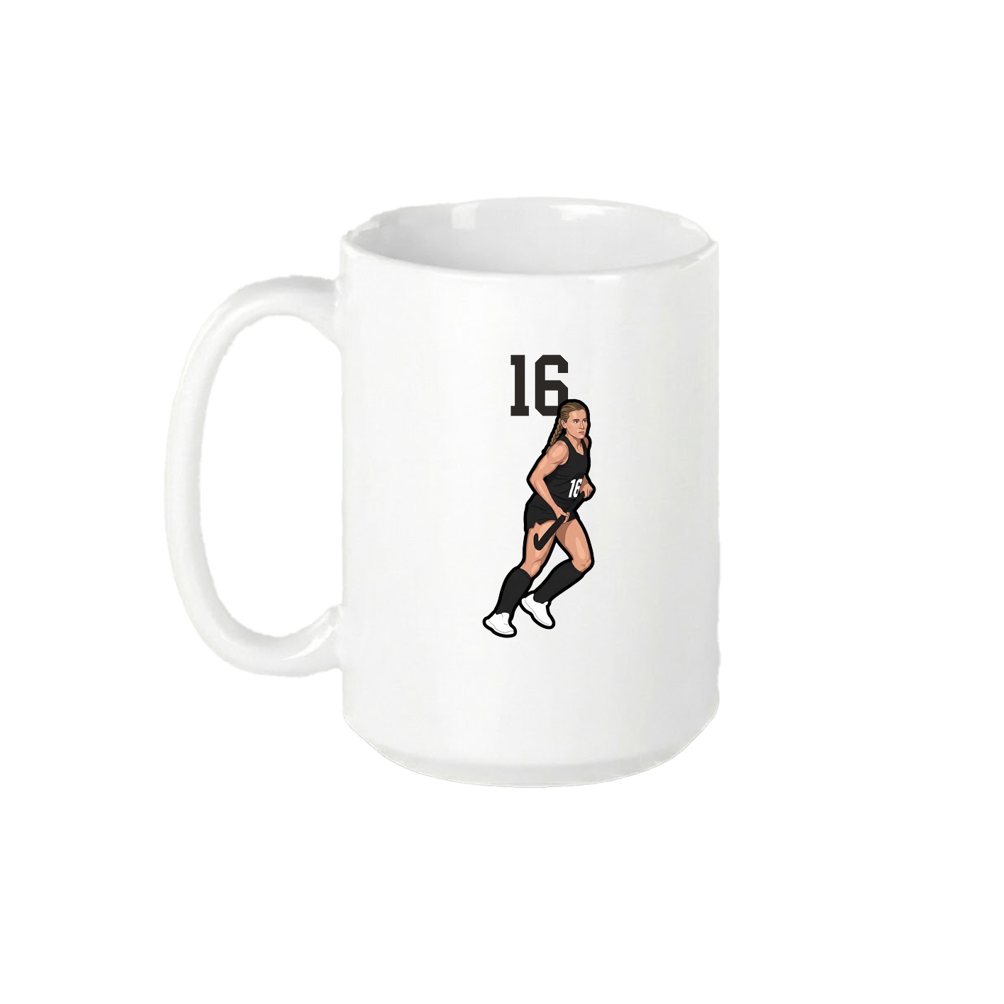 15oz Coffee Mug — Number Top in White