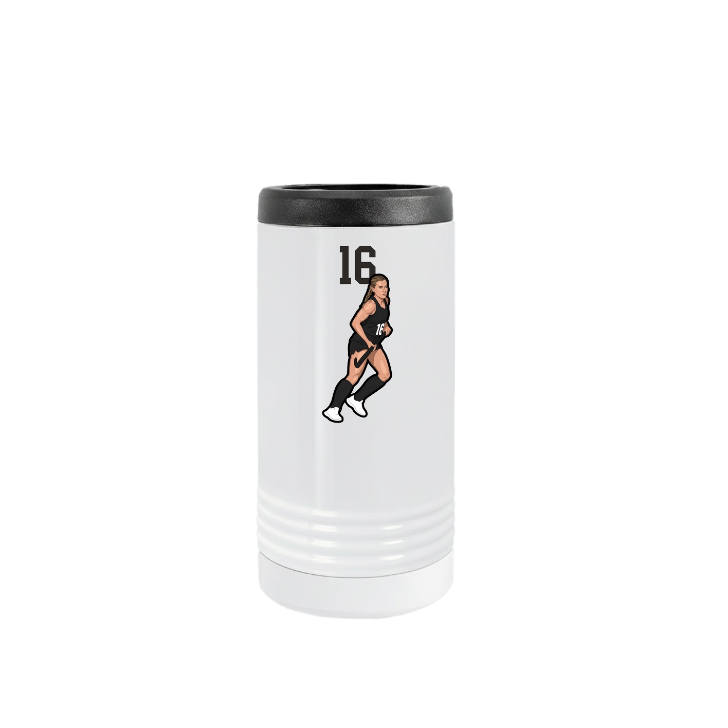 Slim Beverage Holder — Number Top in White