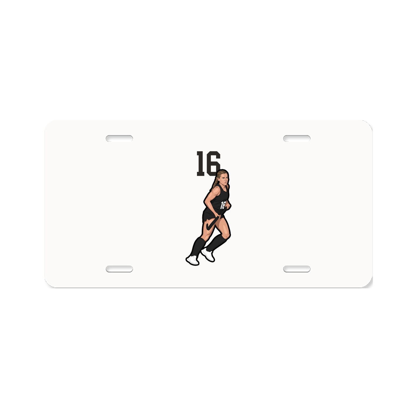 License Plate — Number Top in Classic