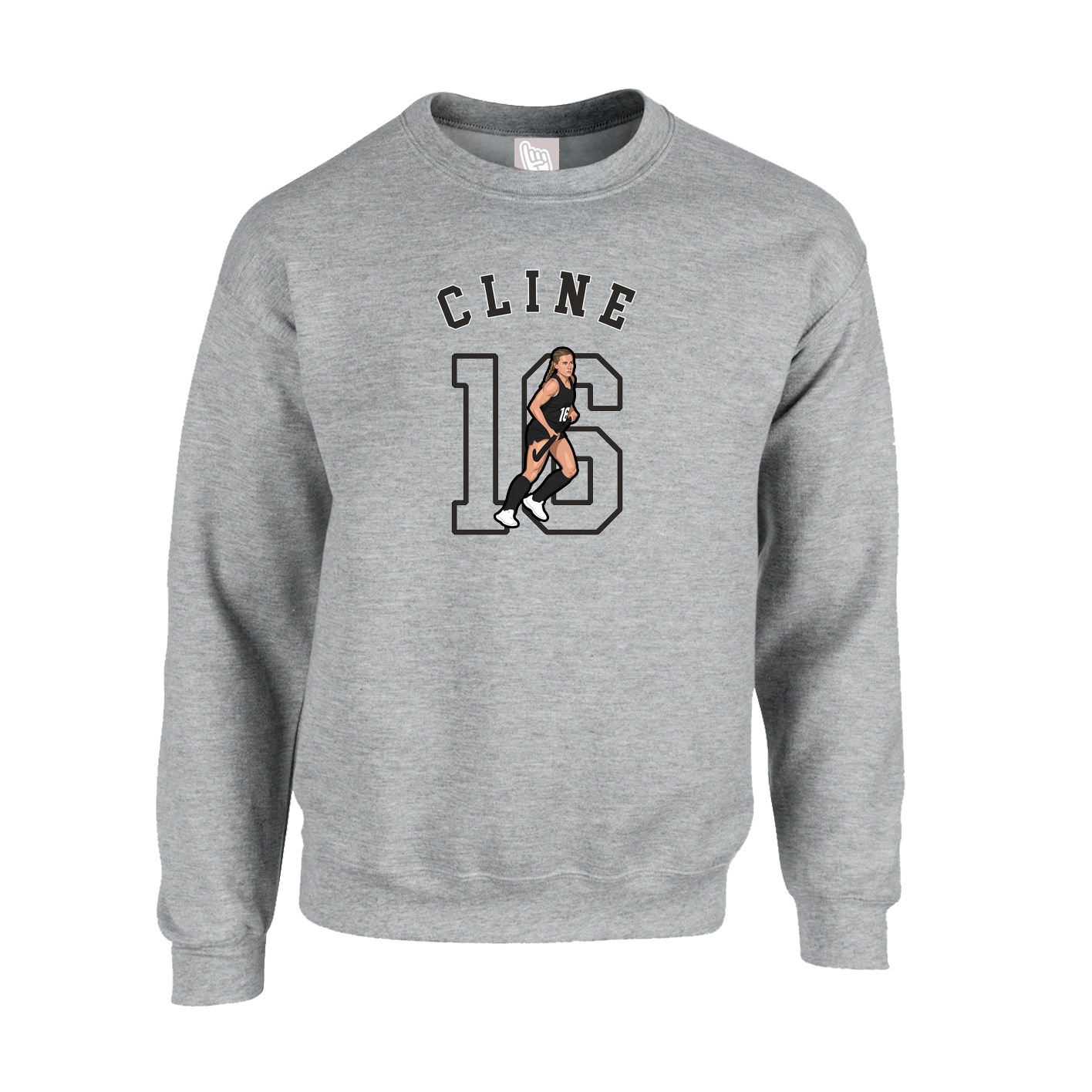 Fleece Crew — Shirsey Arch in Grey