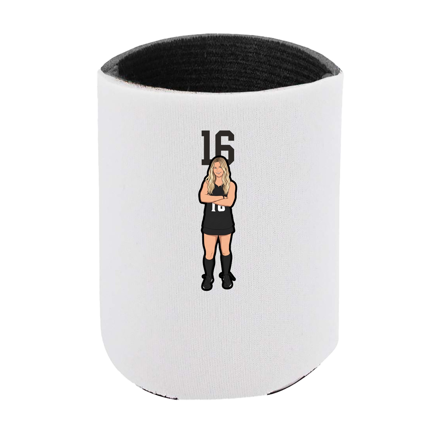 Can Holder — Number Top in White