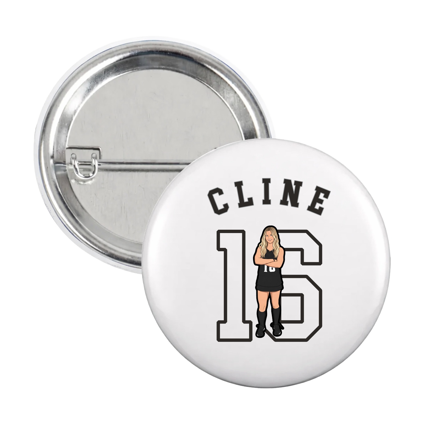 Game Day Button — Shirsey Arch in White