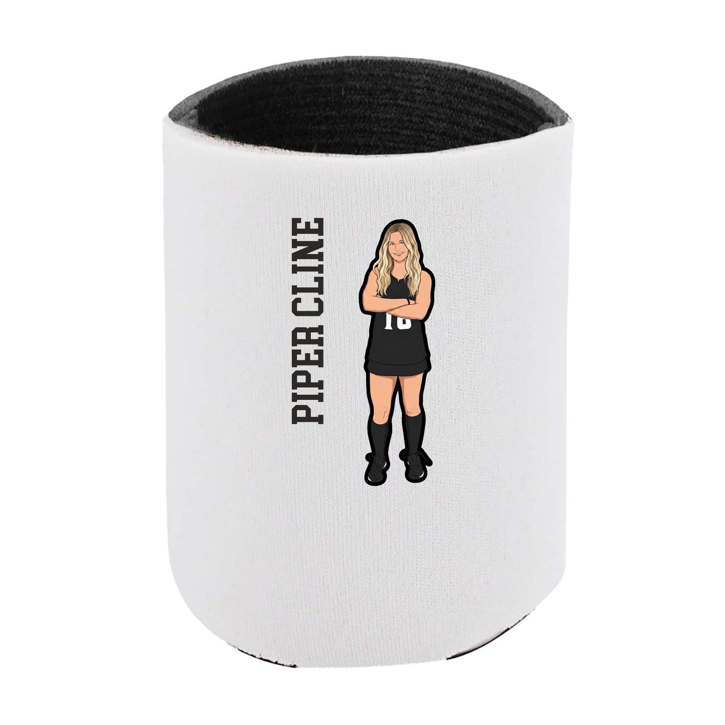 Can Holder — Name Vertical in White