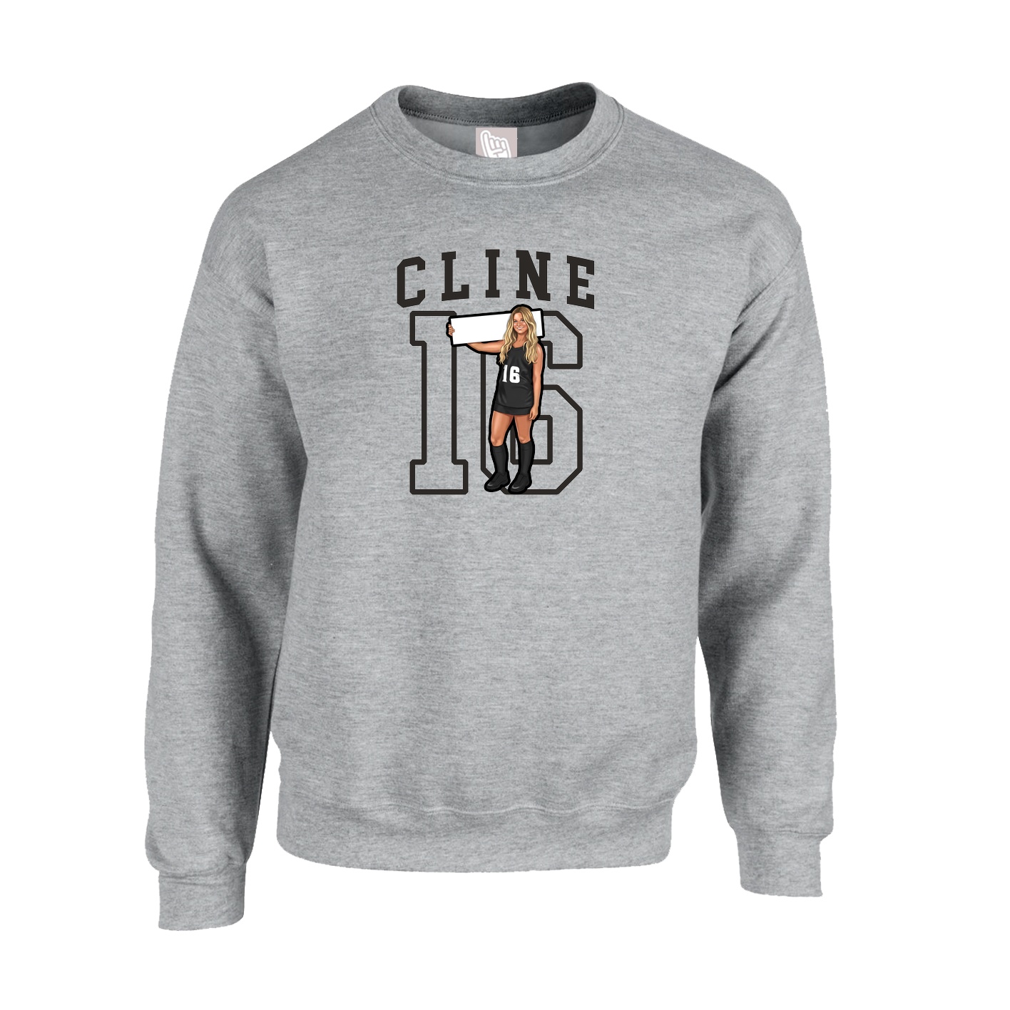 Fleece Crew — Shirsey in Grey