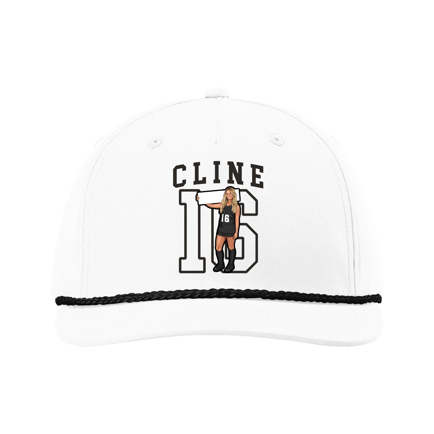Five-Panel Classic Rope Cap — Shirsey in White