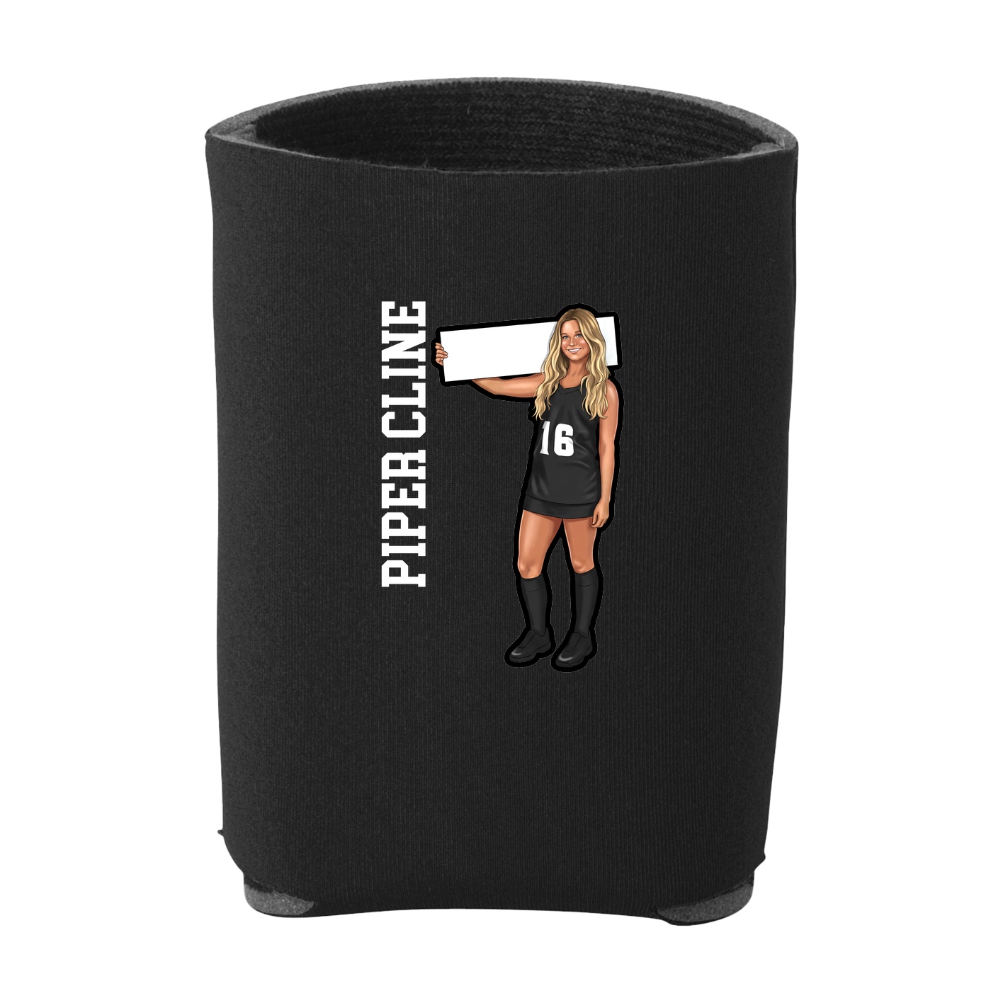 Can Holder — Name Vertical in Black