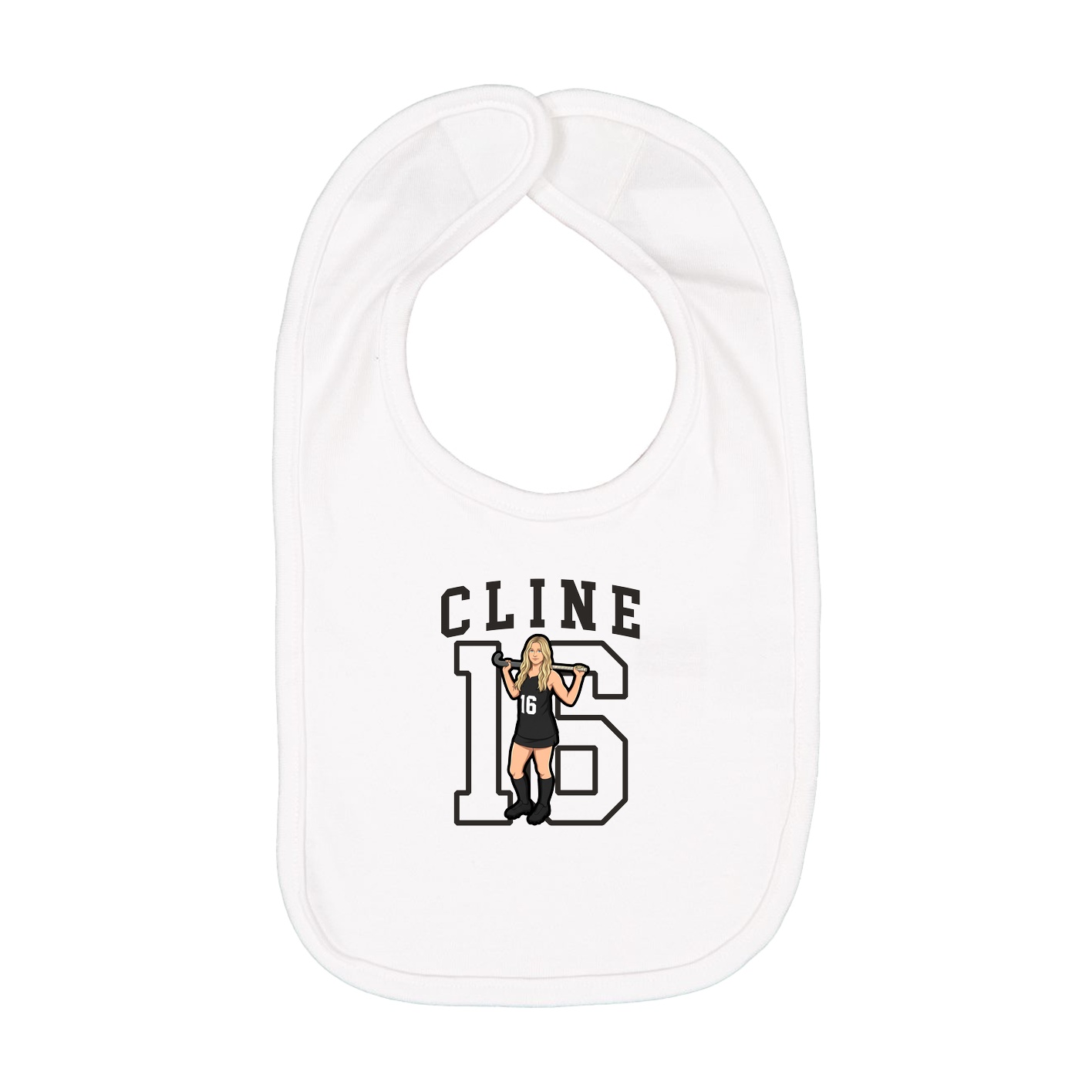 Infant Bib — Shirsey in White