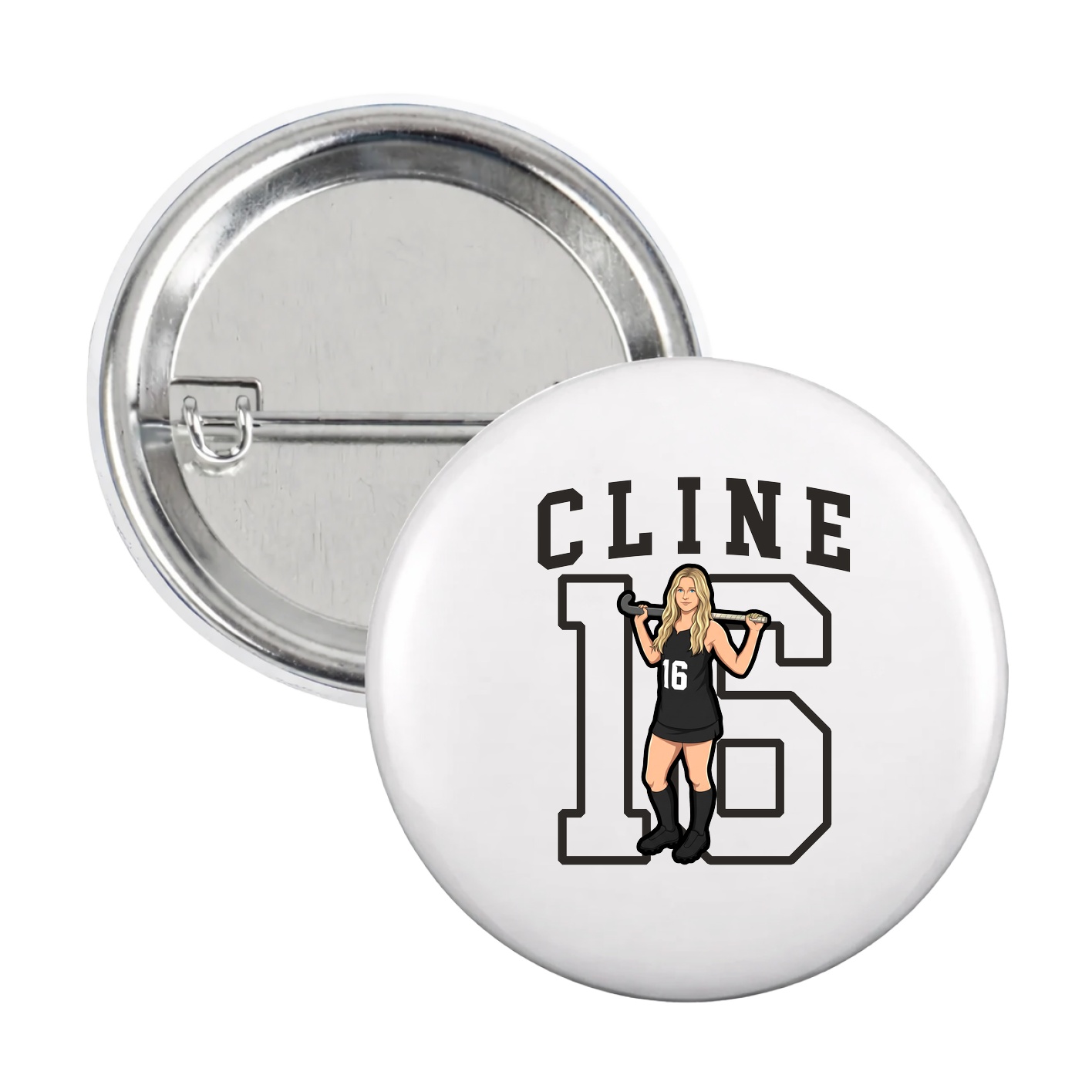 Game Day Button — Shirsey in White