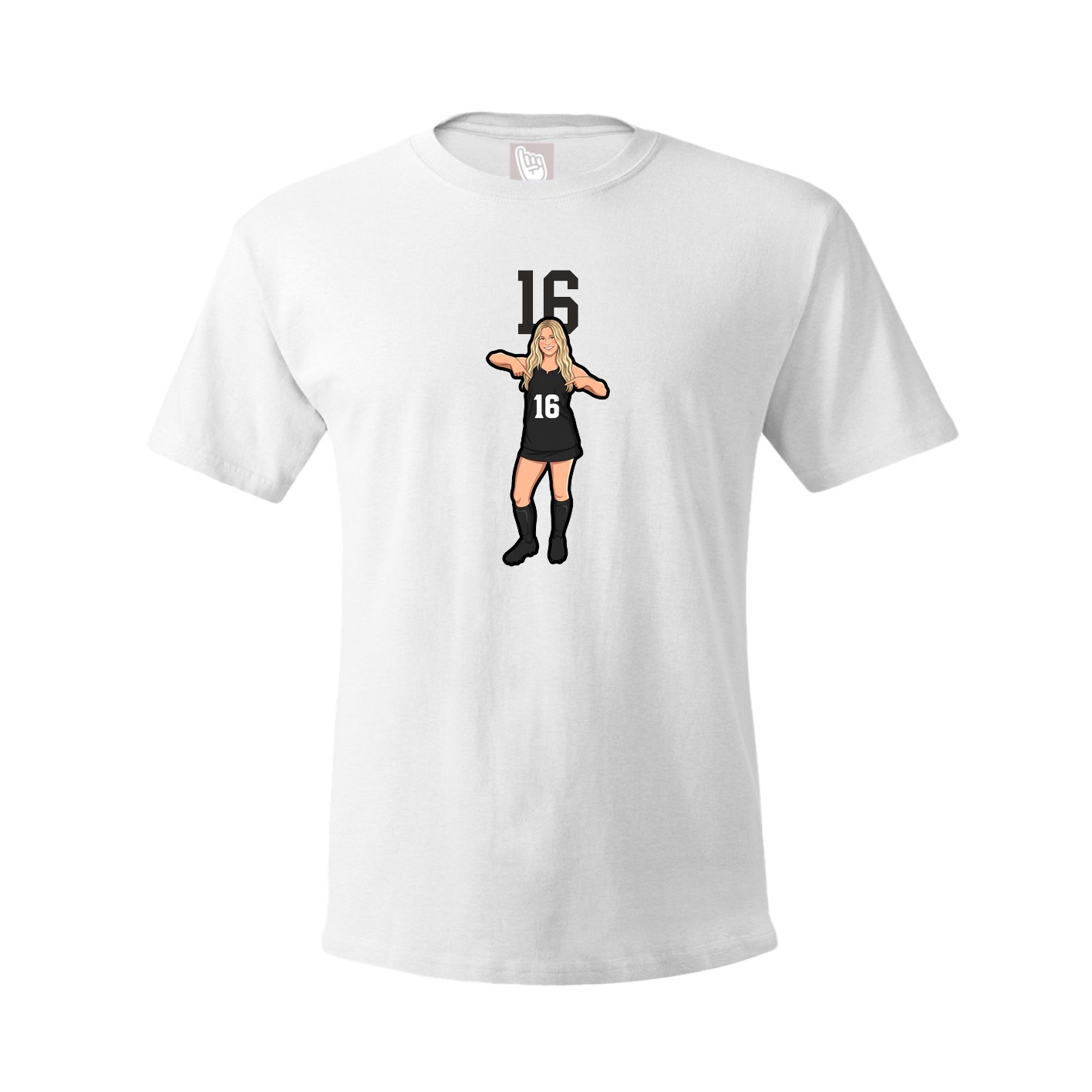 Tee — Number Top in White