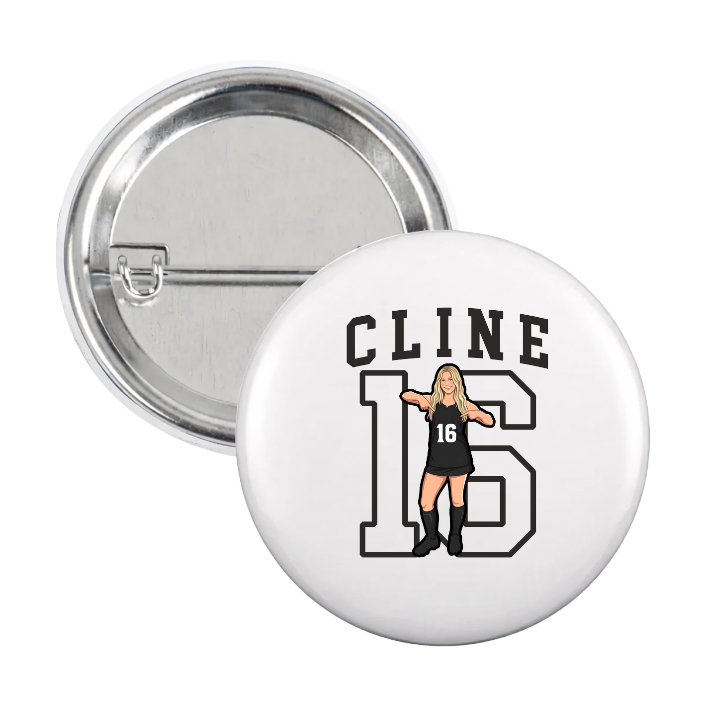 Game Day Button — Shirsey in White