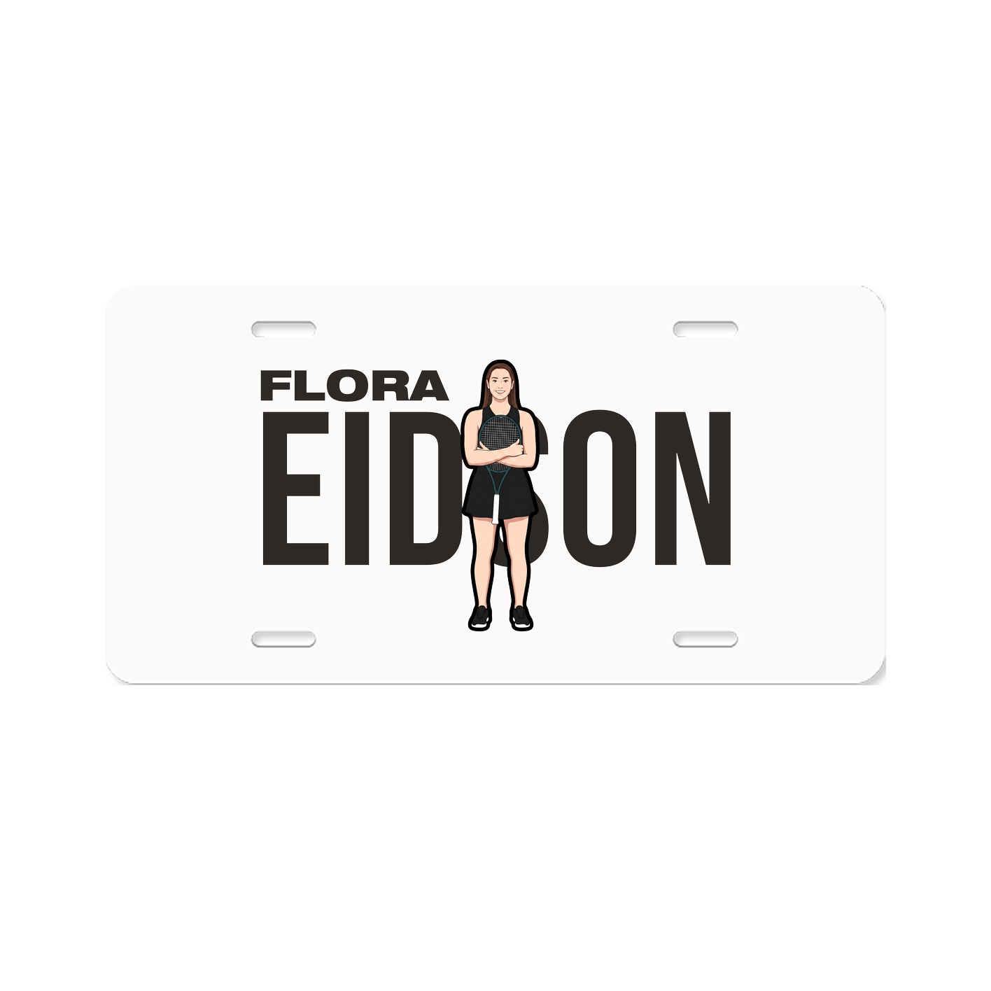 License Plate — Player Name in Classic
