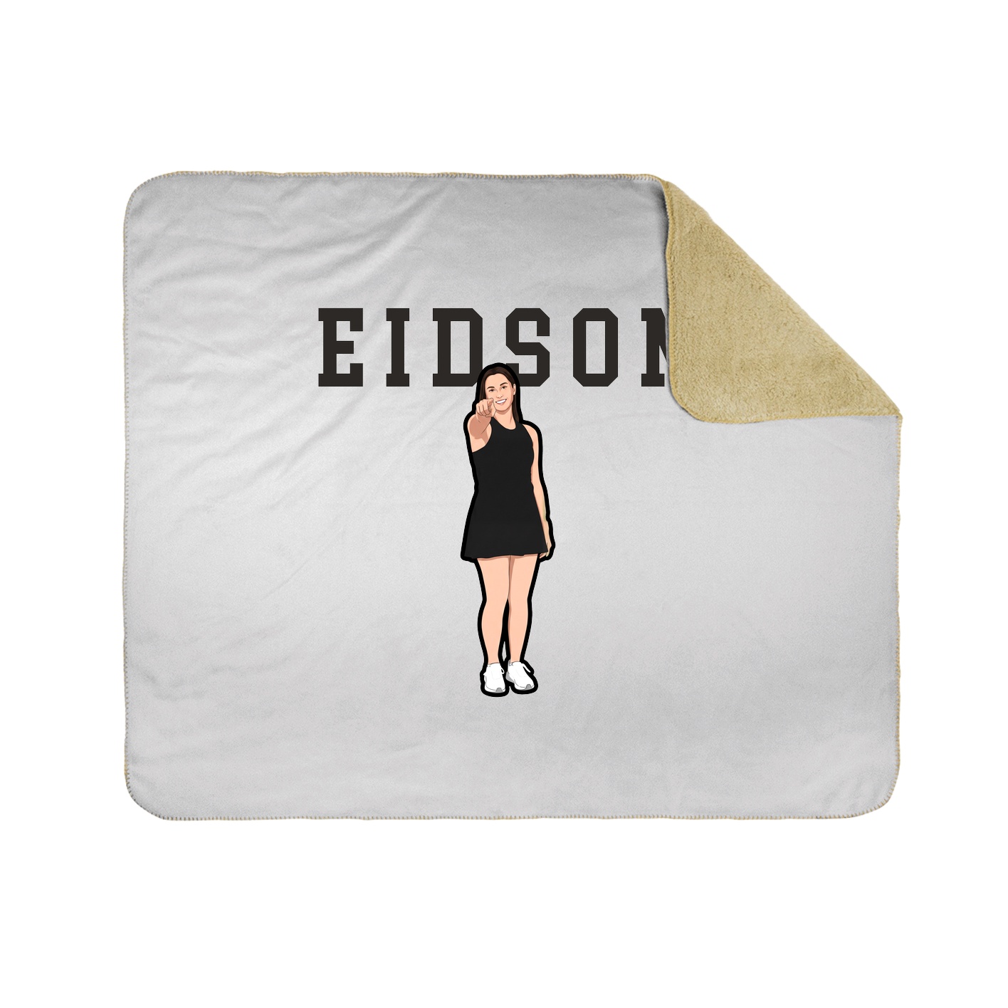 Throw Blanket — Shirsey in White