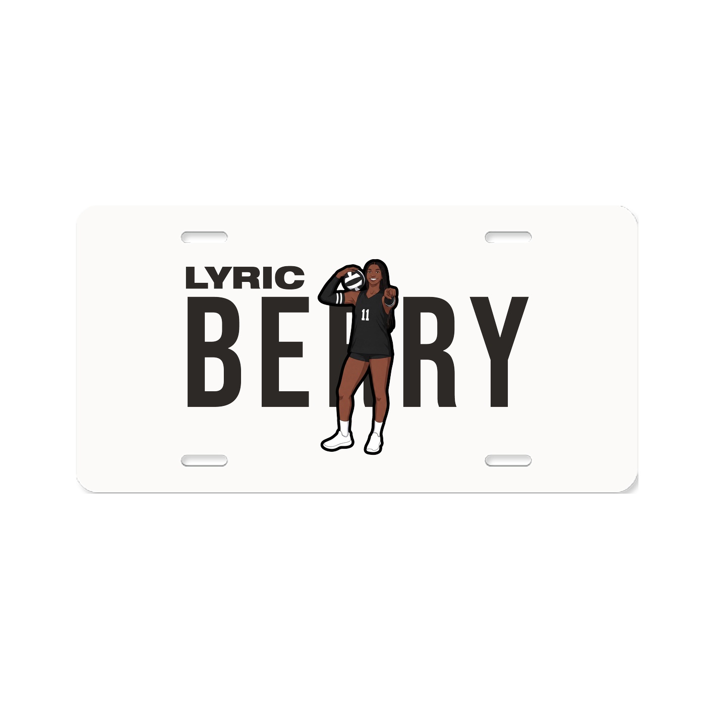 License Plate — Player Name in Classic