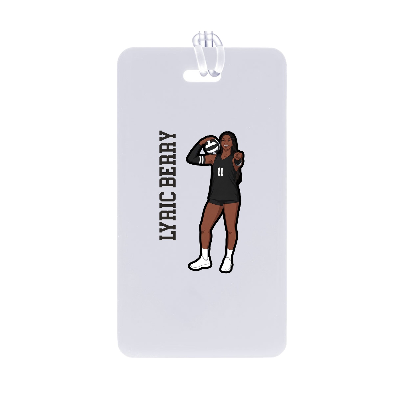 Bag Tag — Name Vertical in Classic