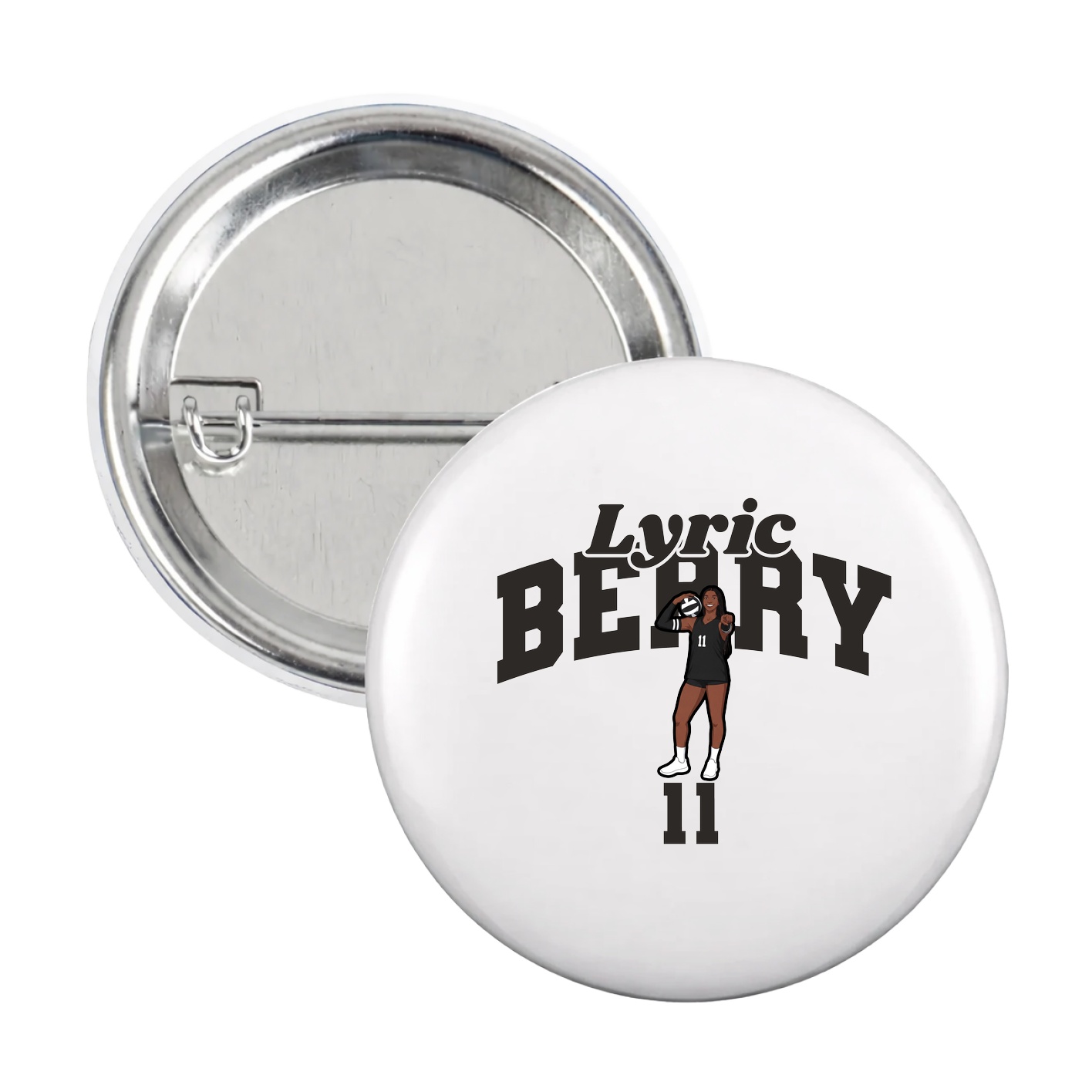 Game Day Button — Signature Arch in White