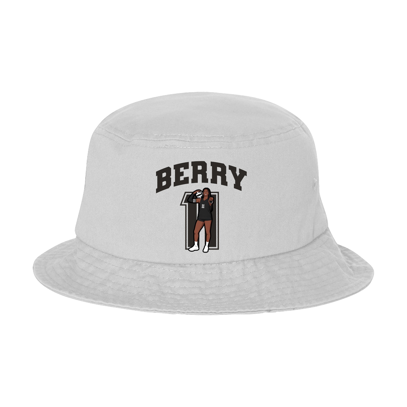 Bucket Cap — Number in White