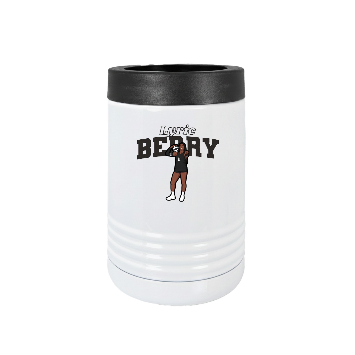 Beverage Holder — Name Arch in White