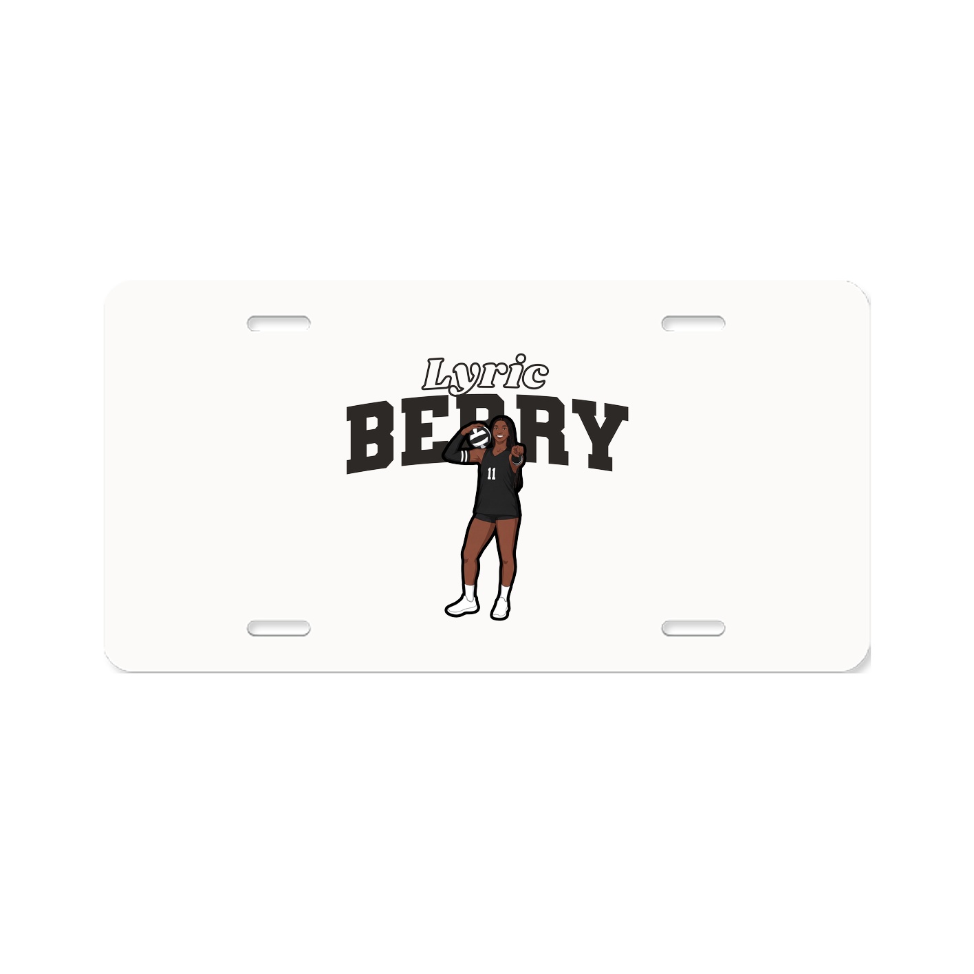 License Plate — Name Arch in Classic