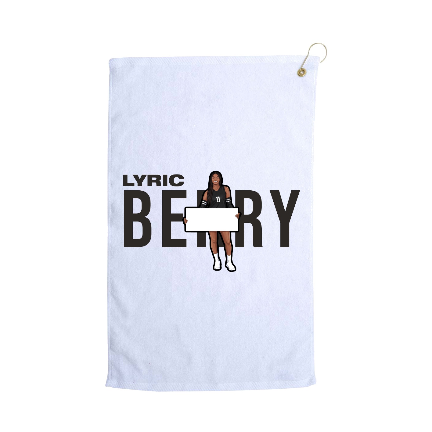 Golf Towel — Player Name in White