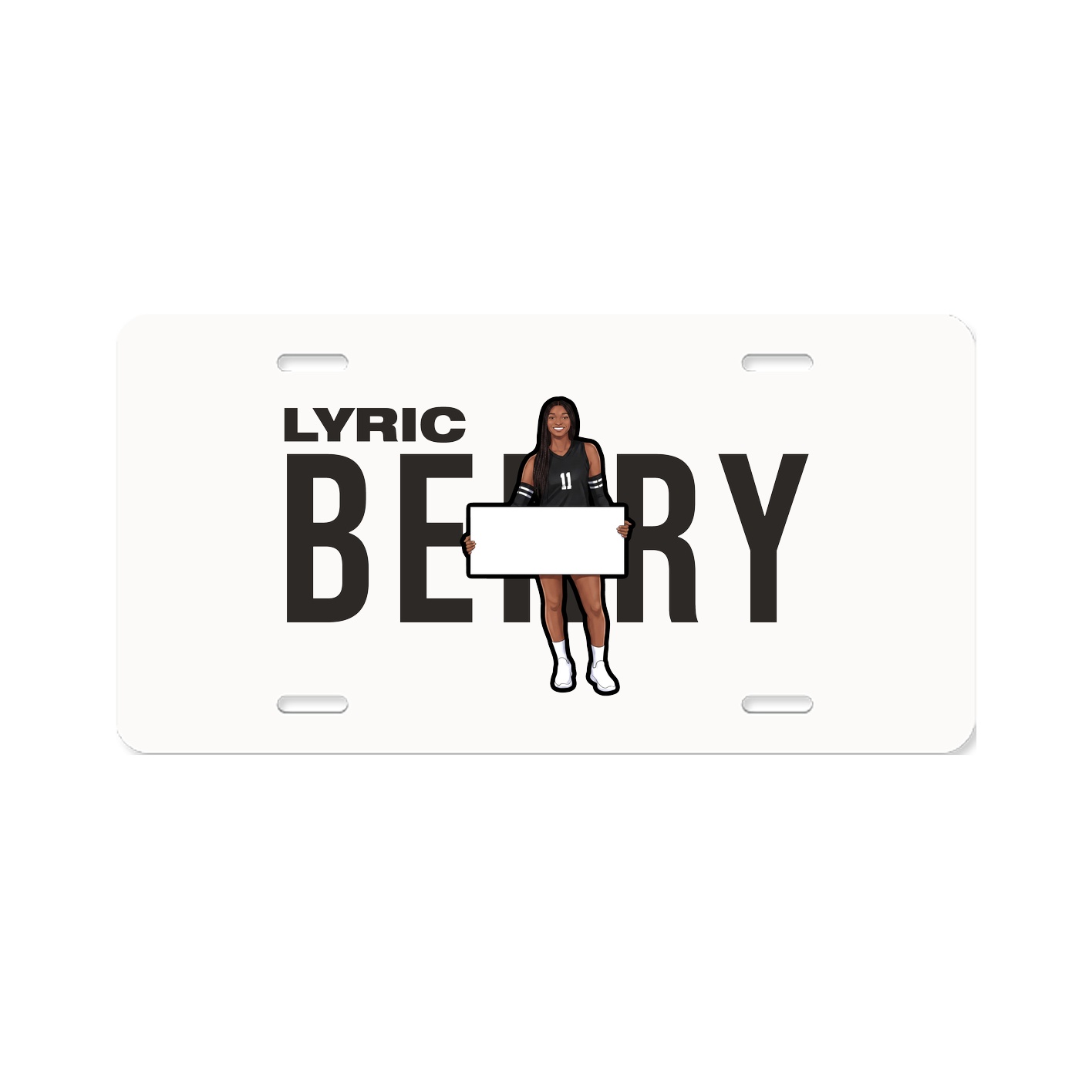 License Plate — Player Name in Classic
