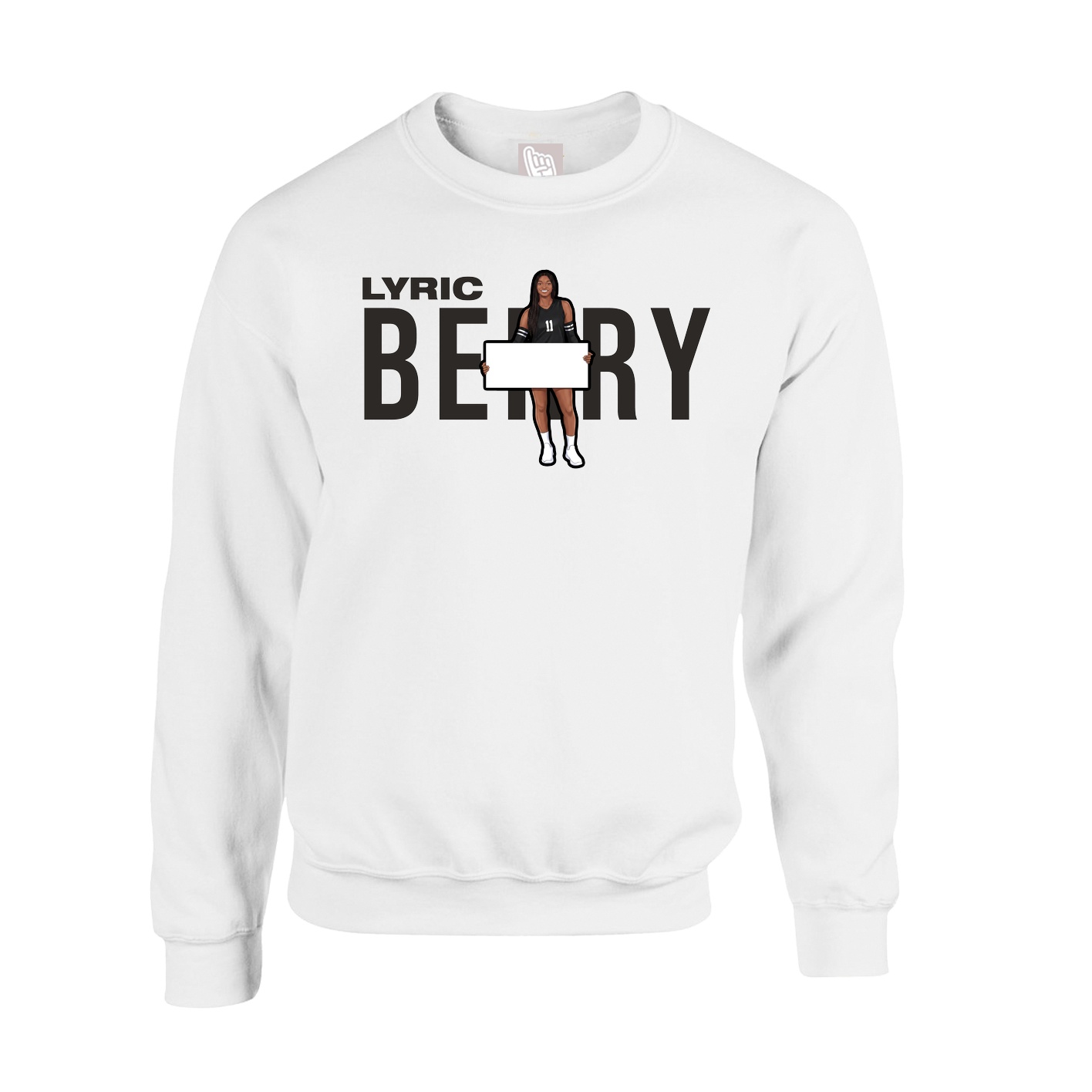 Fleece Crew — Player Name in White
