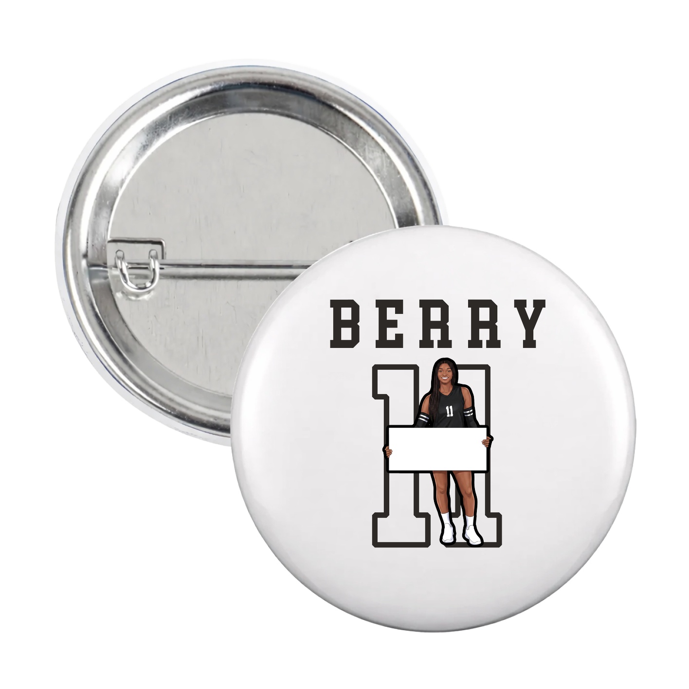 Game Day Button — Shirsey in White