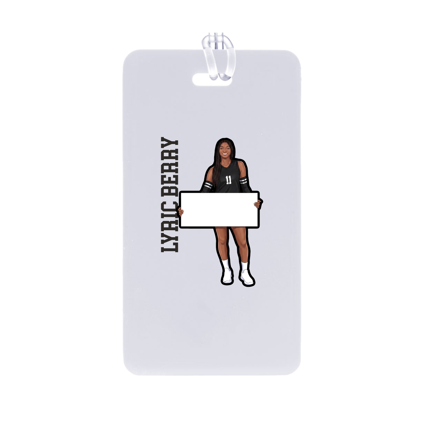 Bag Tag — Name Vertical in Classic