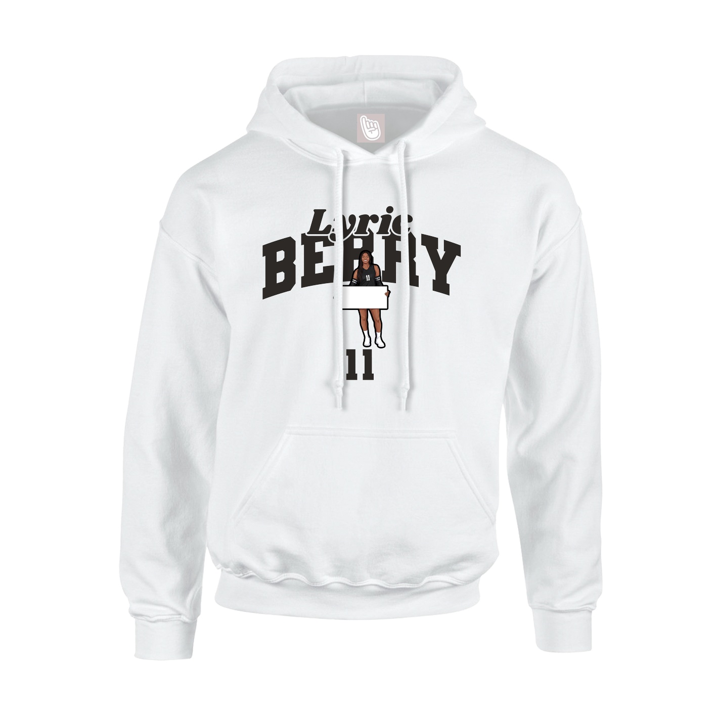 Hoodie — Signature Arch in White