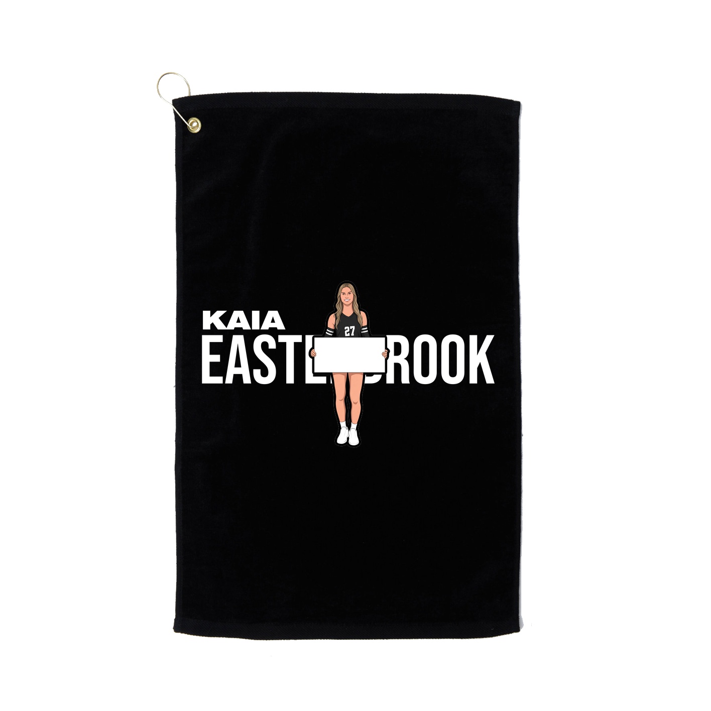 Golf Towel — Player Name in Black