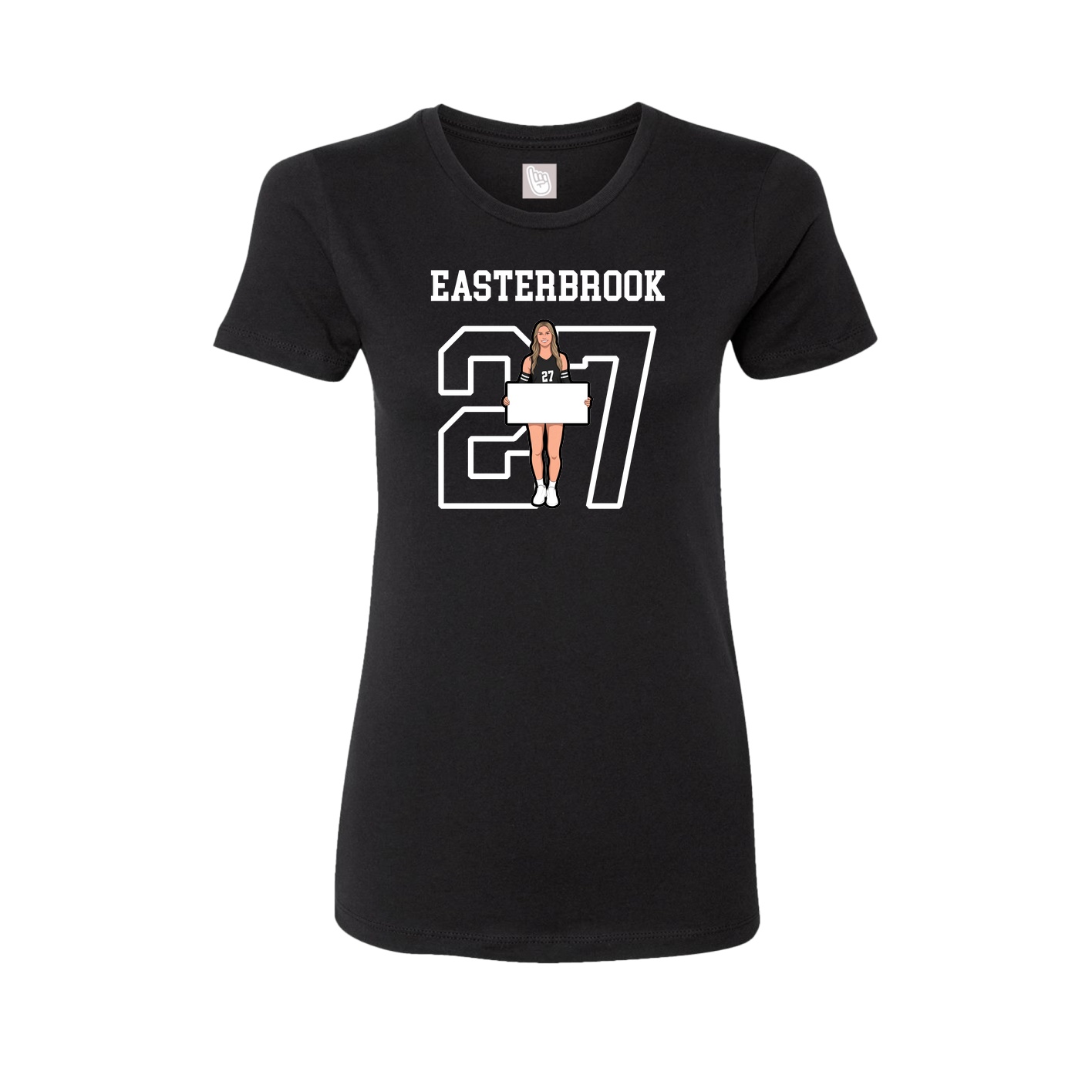 Fitted Women's Tee — Shirsey in Black