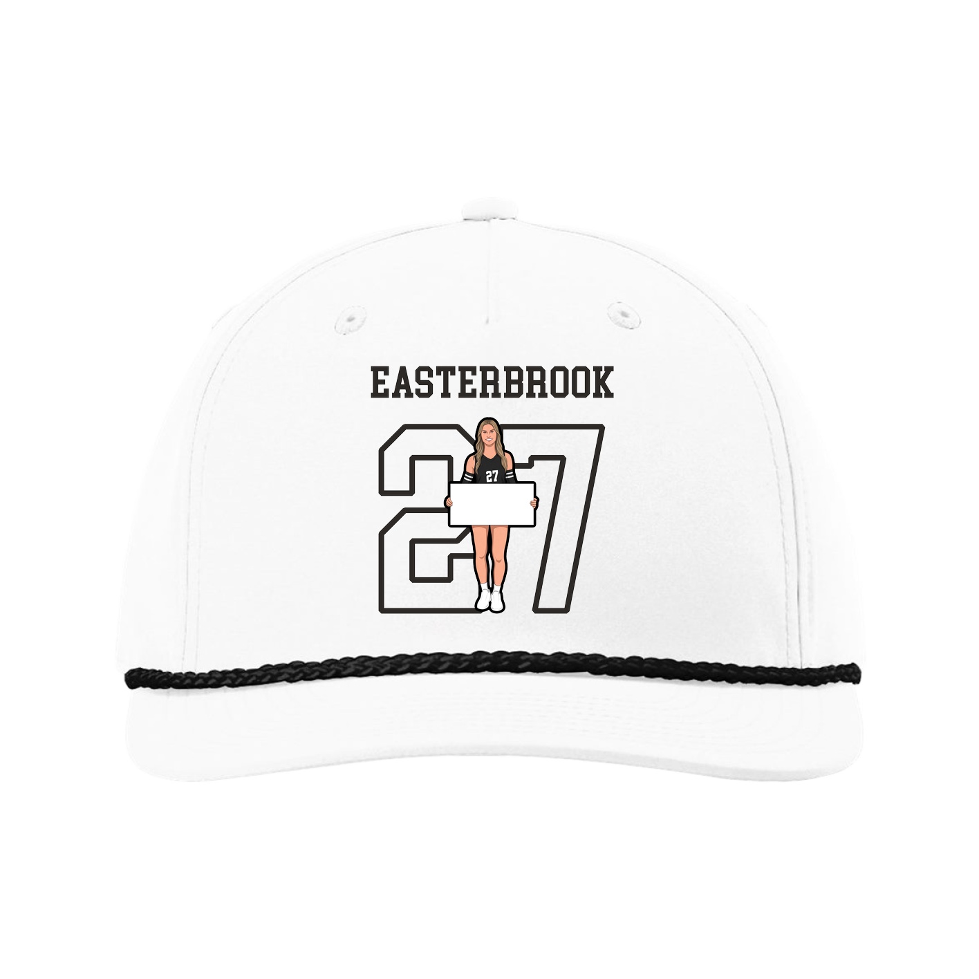 Five-Panel Classic Rope Cap — Shirsey in White