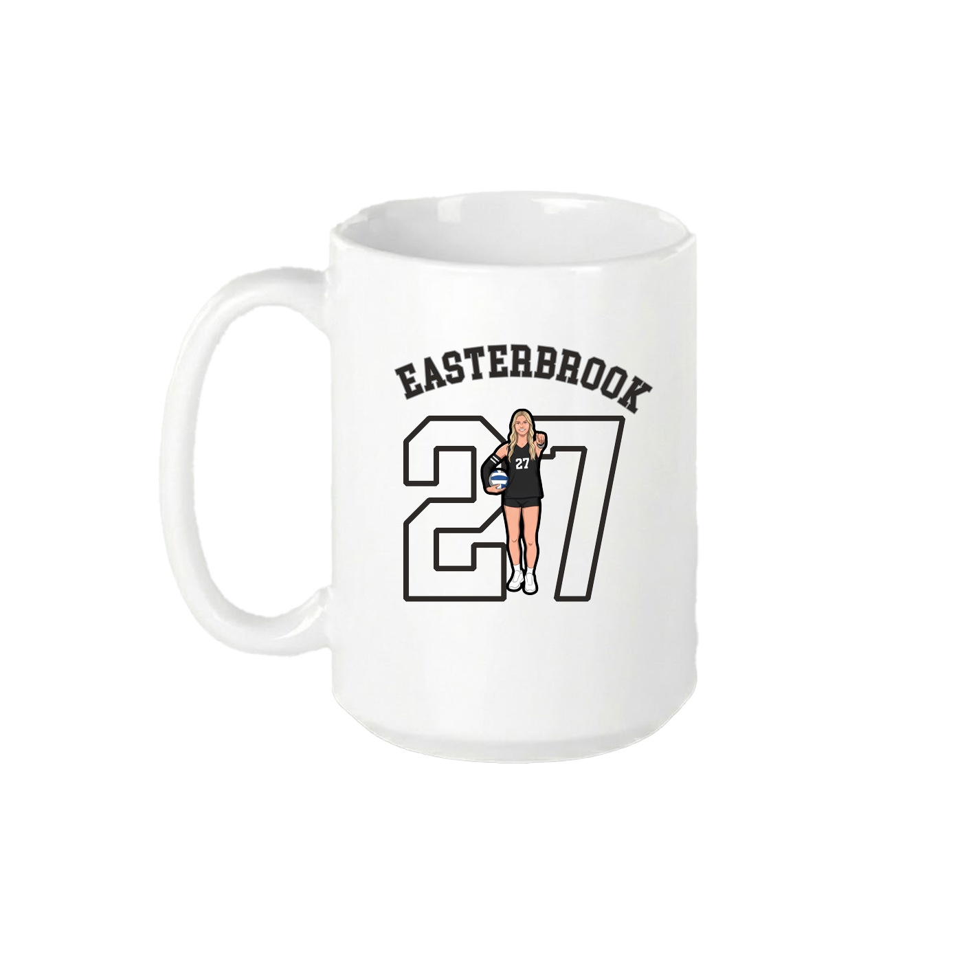 15oz Coffee Mug — Shirsey Arch in White