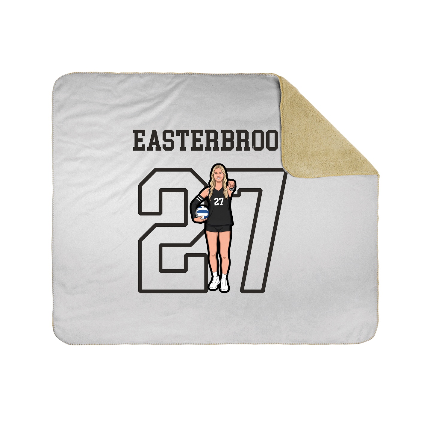 Throw Blanket — Shirsey in White