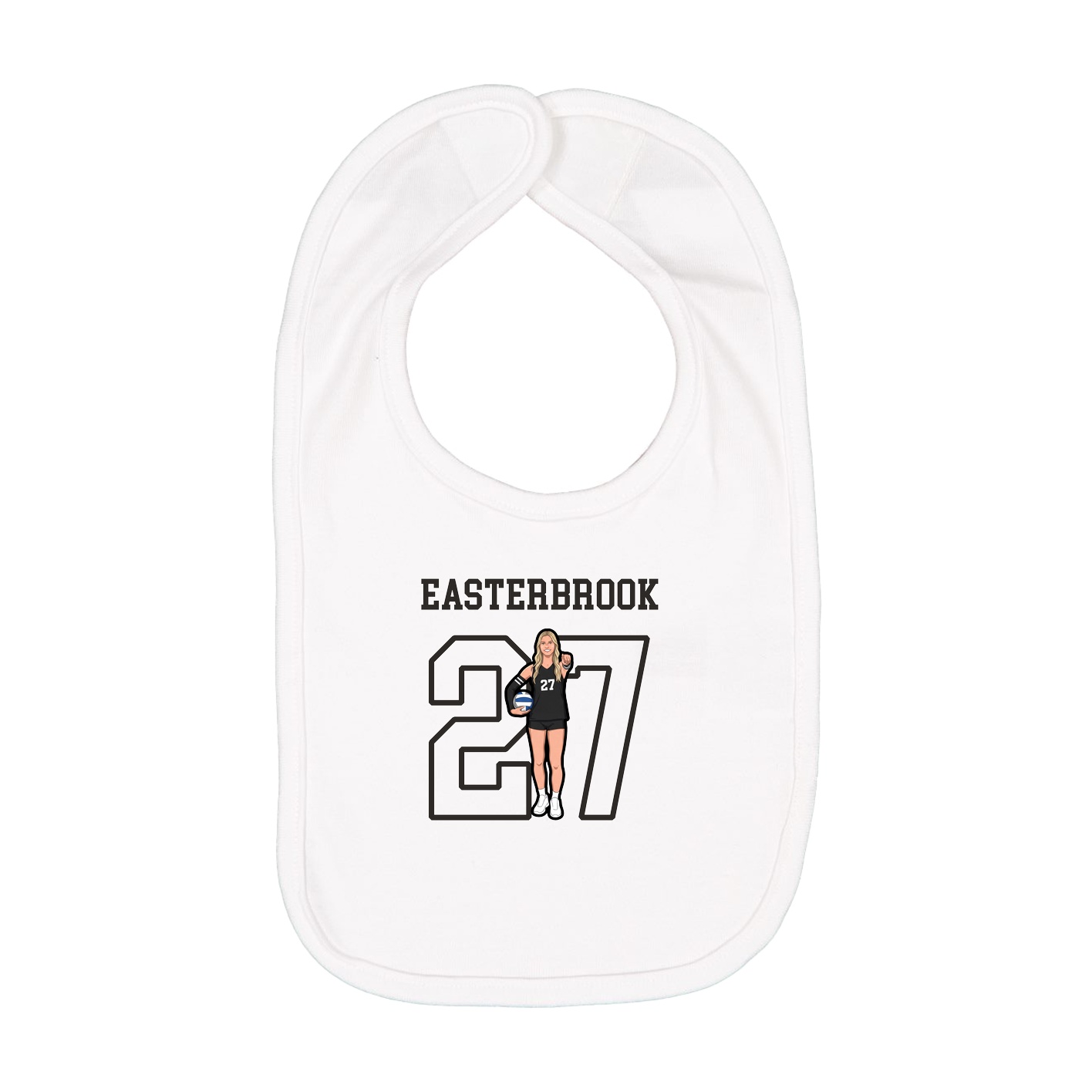 Infant Bib — Shirsey in White