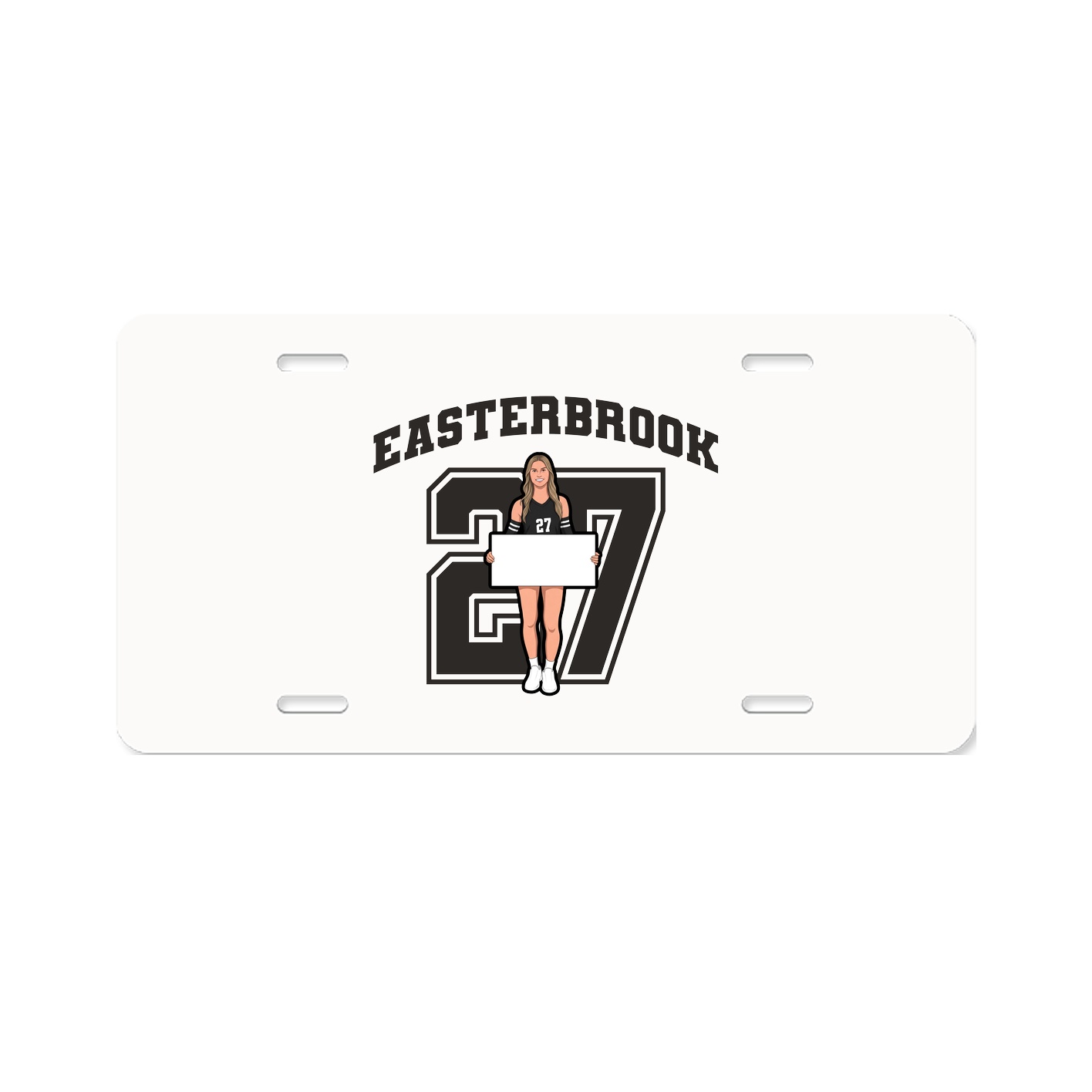 License Plate — Number in Classic