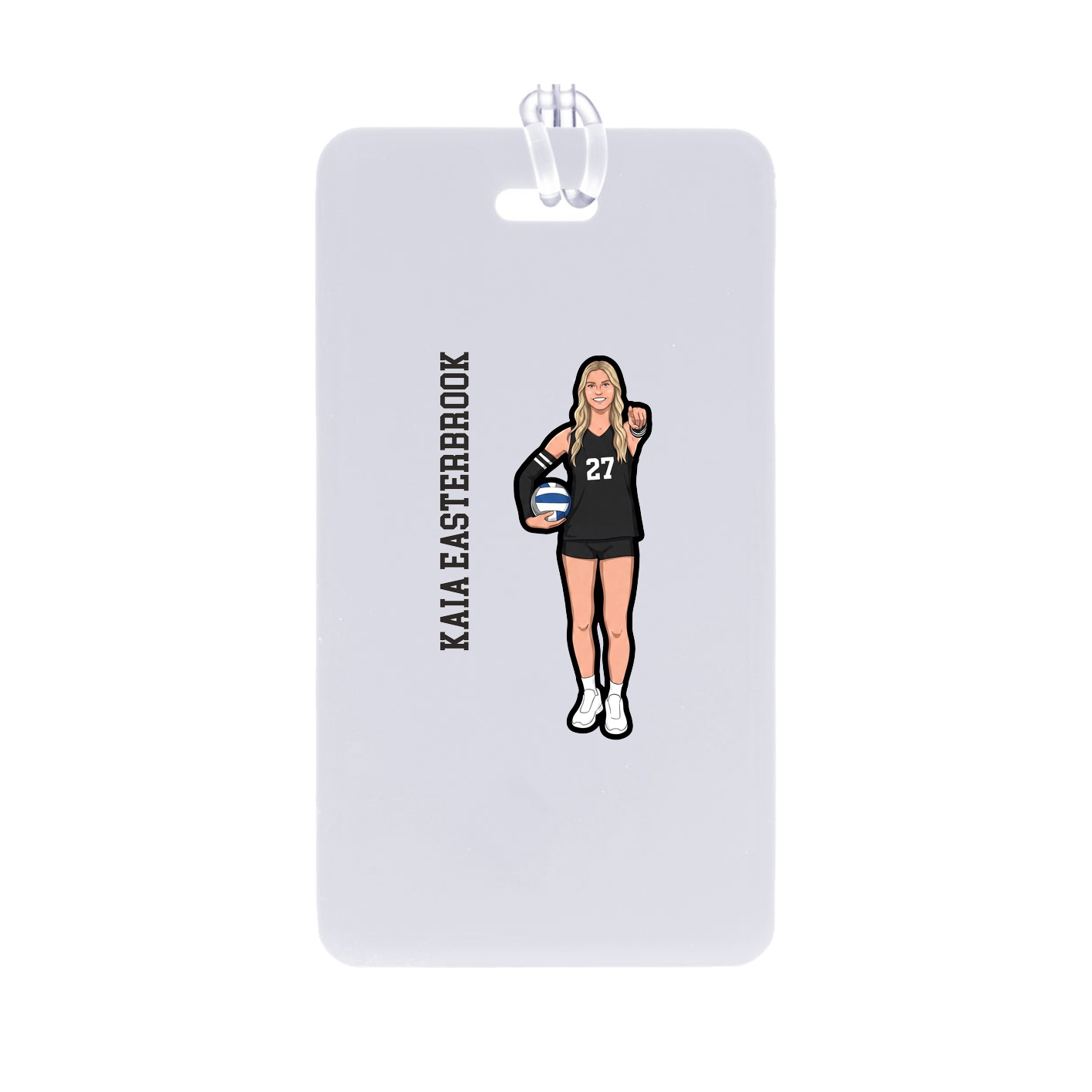Bag Tag — Name Vertical in Classic