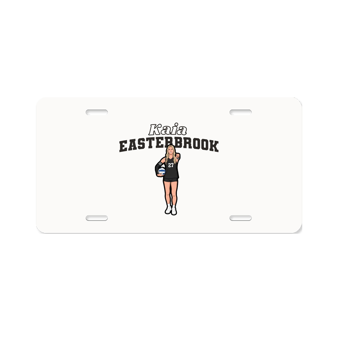 License Plate — Name Arch in Classic