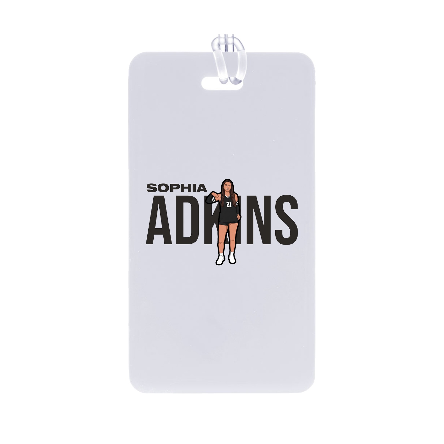 Bag Tag — Player Name in Classic