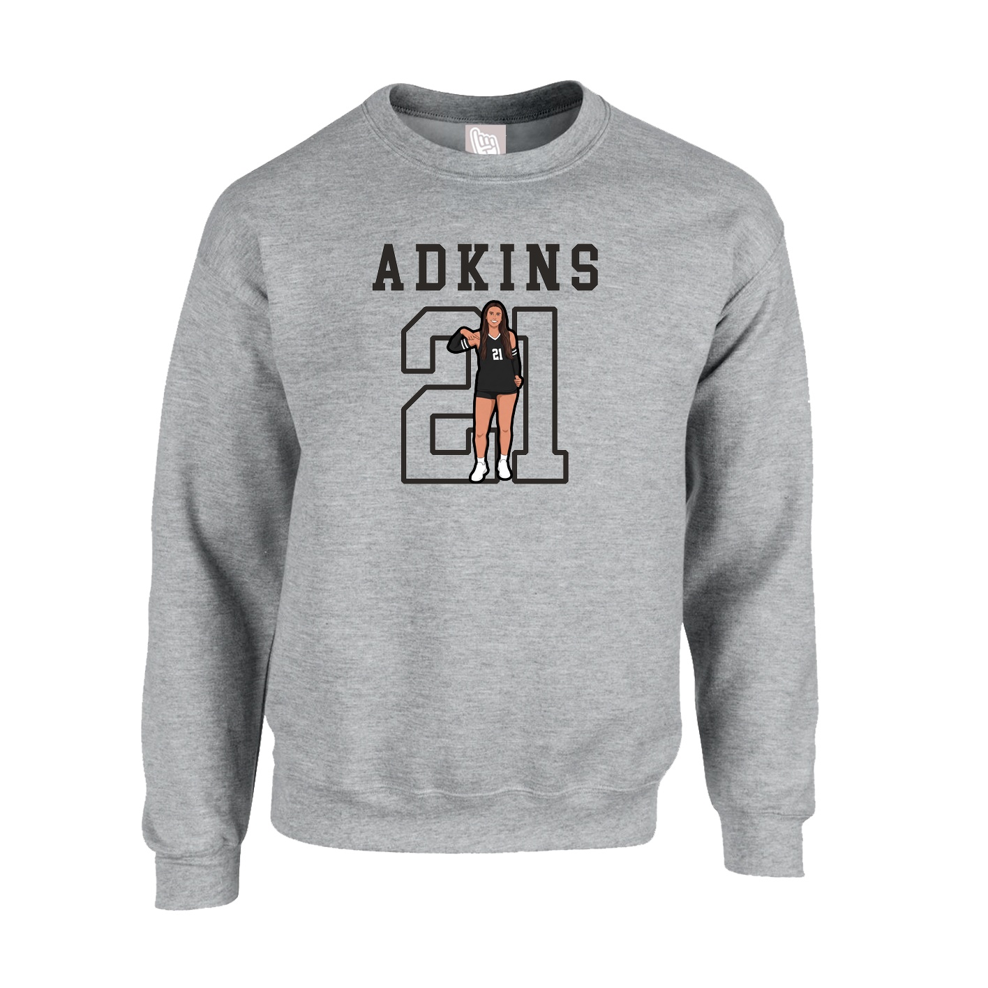 Fleece Crew — Shirsey in Grey