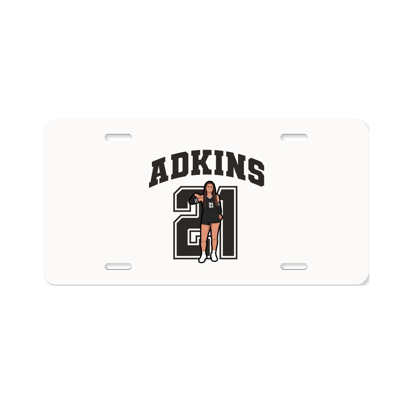 License Plate — Number in Classic