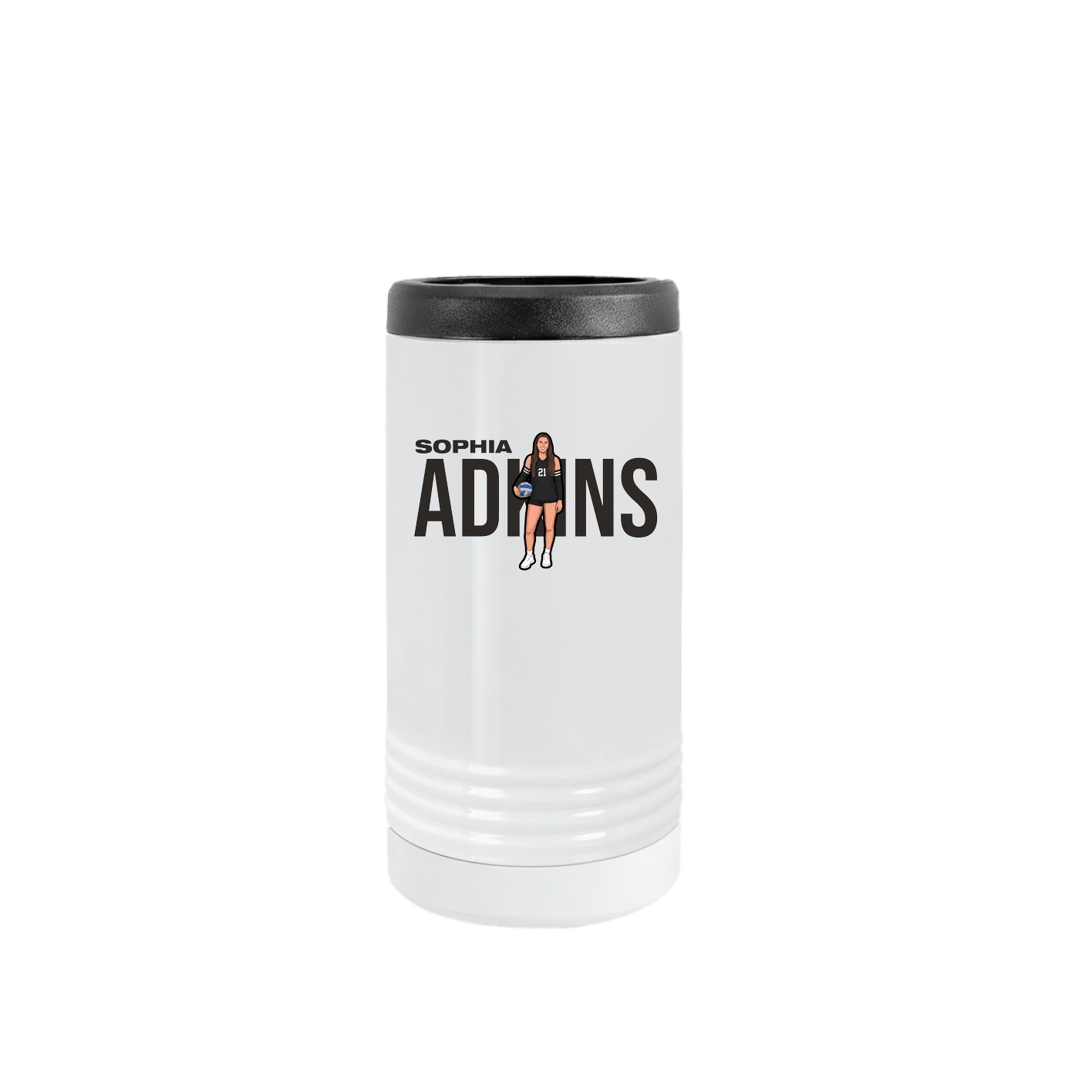 Slim Beverage Holder — Player Name in White