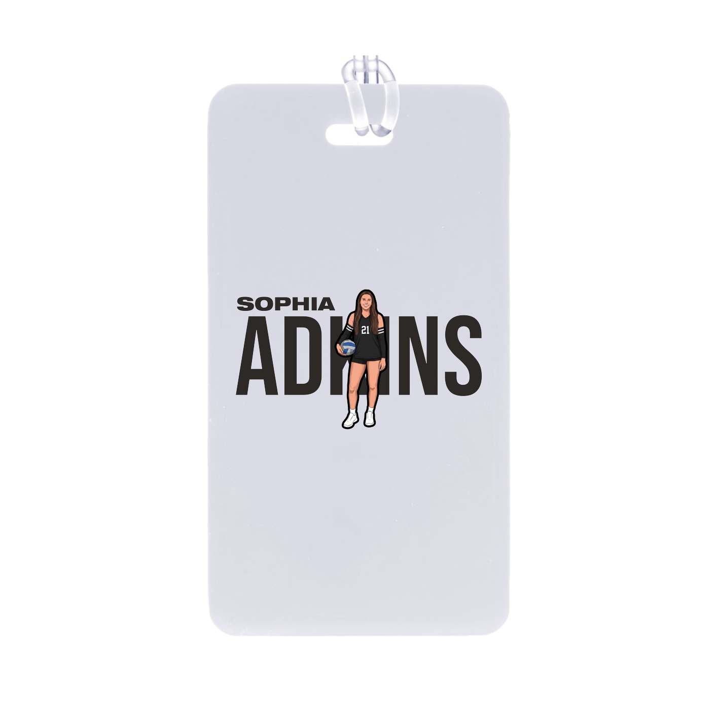 Bag Tag — Player Name in Classic