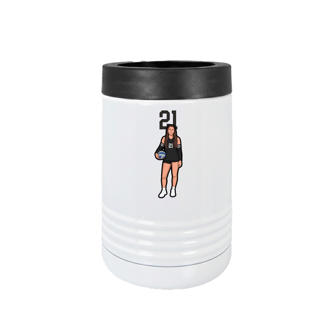 Beverage Holder — Number Top in White