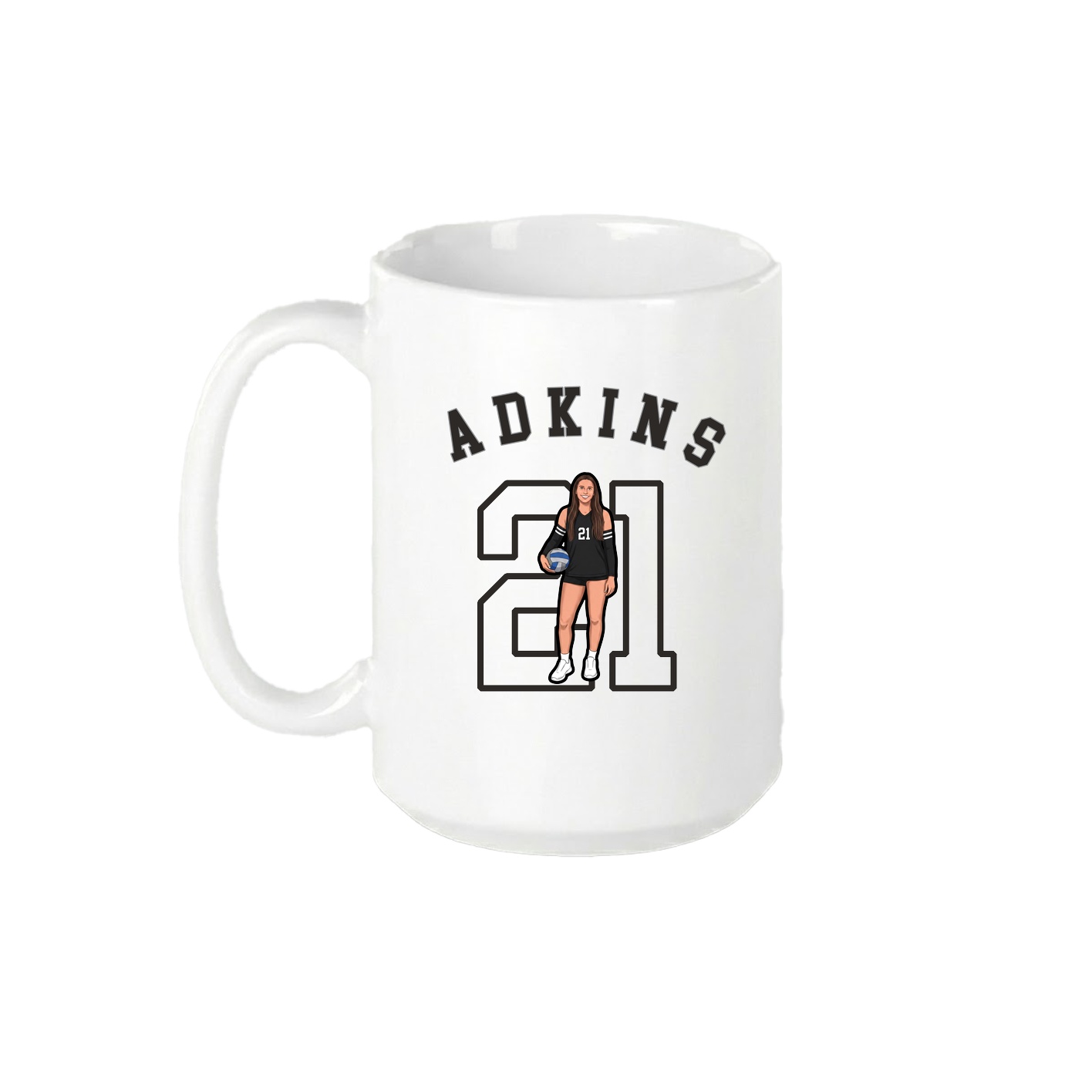 15oz Coffee Mug — Shirsey Arch in White