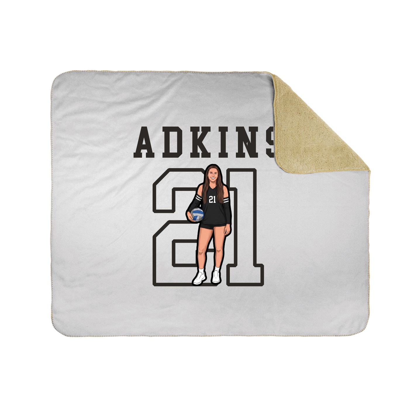 Throw Blanket — Shirsey in White