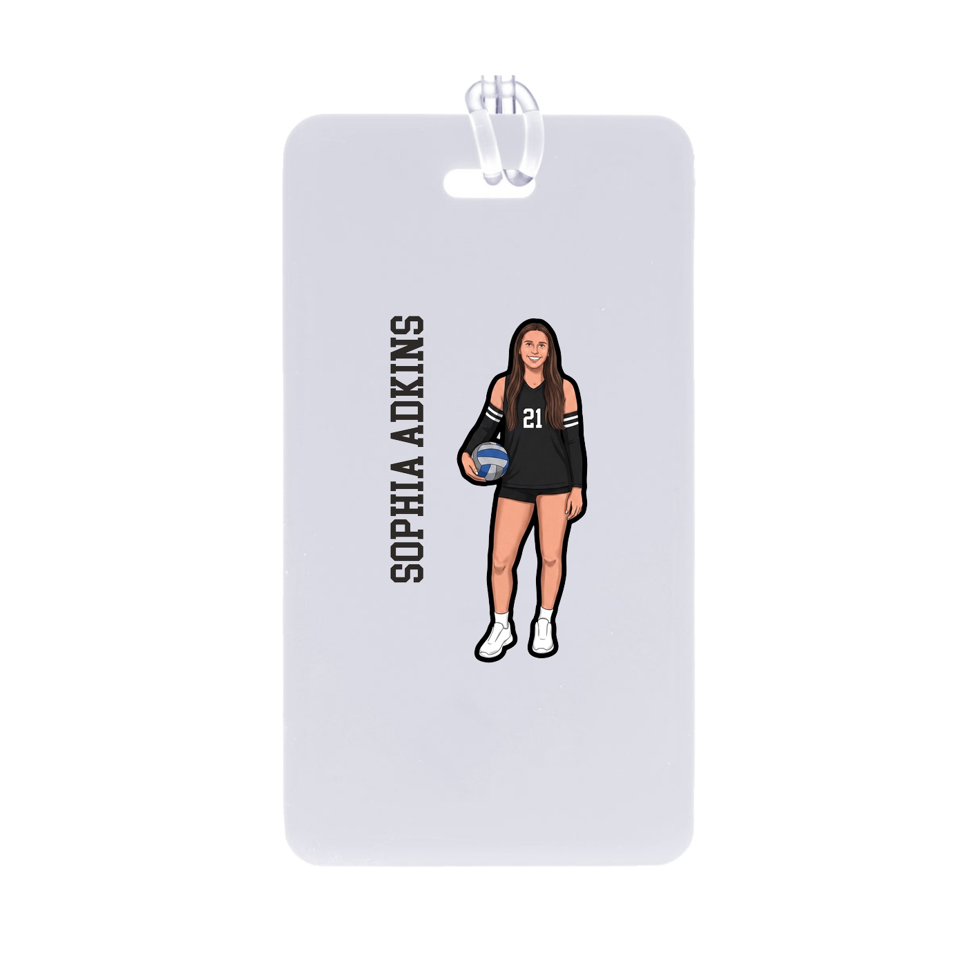 Bag Tag — Name Vertical in Classic