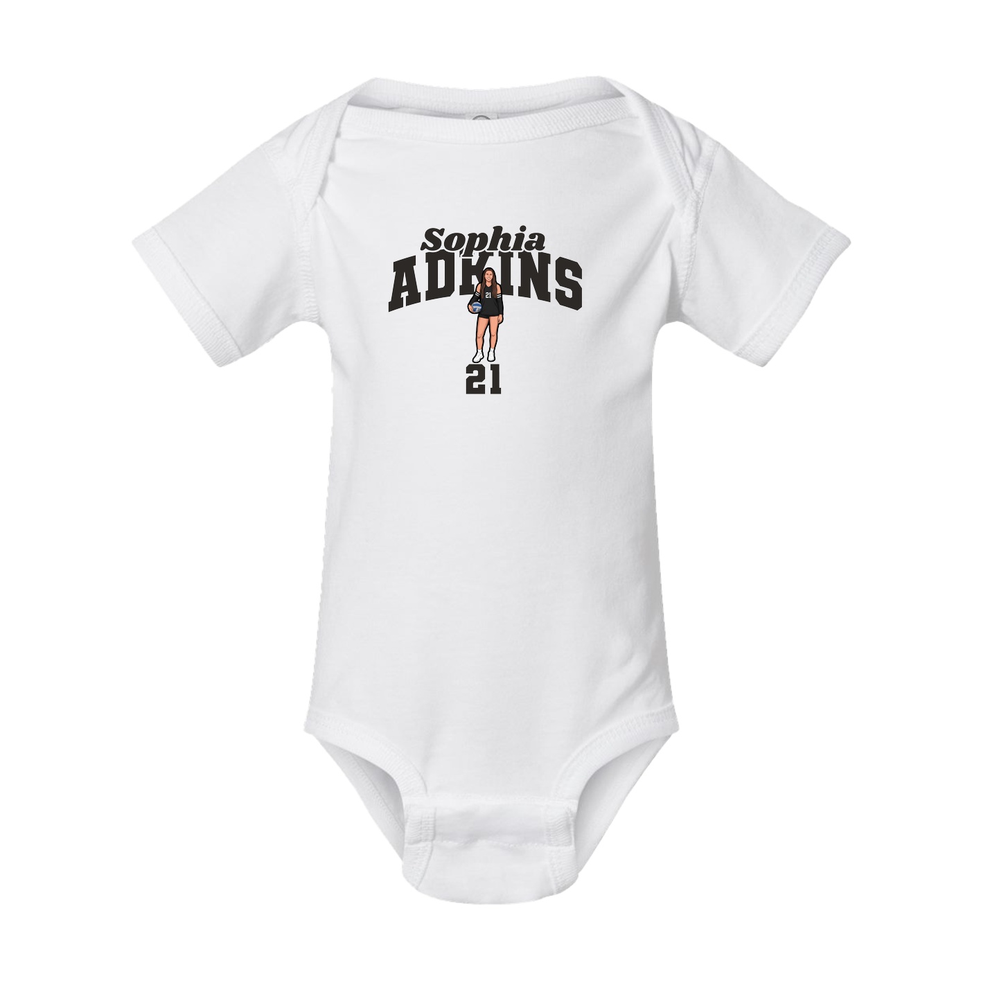 Baby Onesie — Signature Arch in White