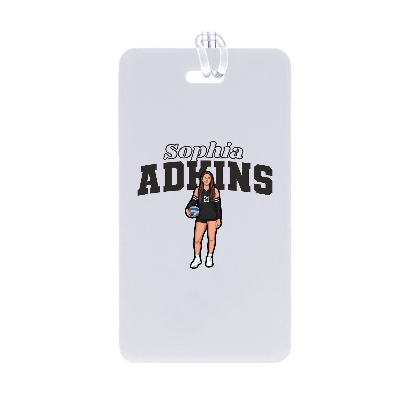Bag Tag — Name Arch in Classic