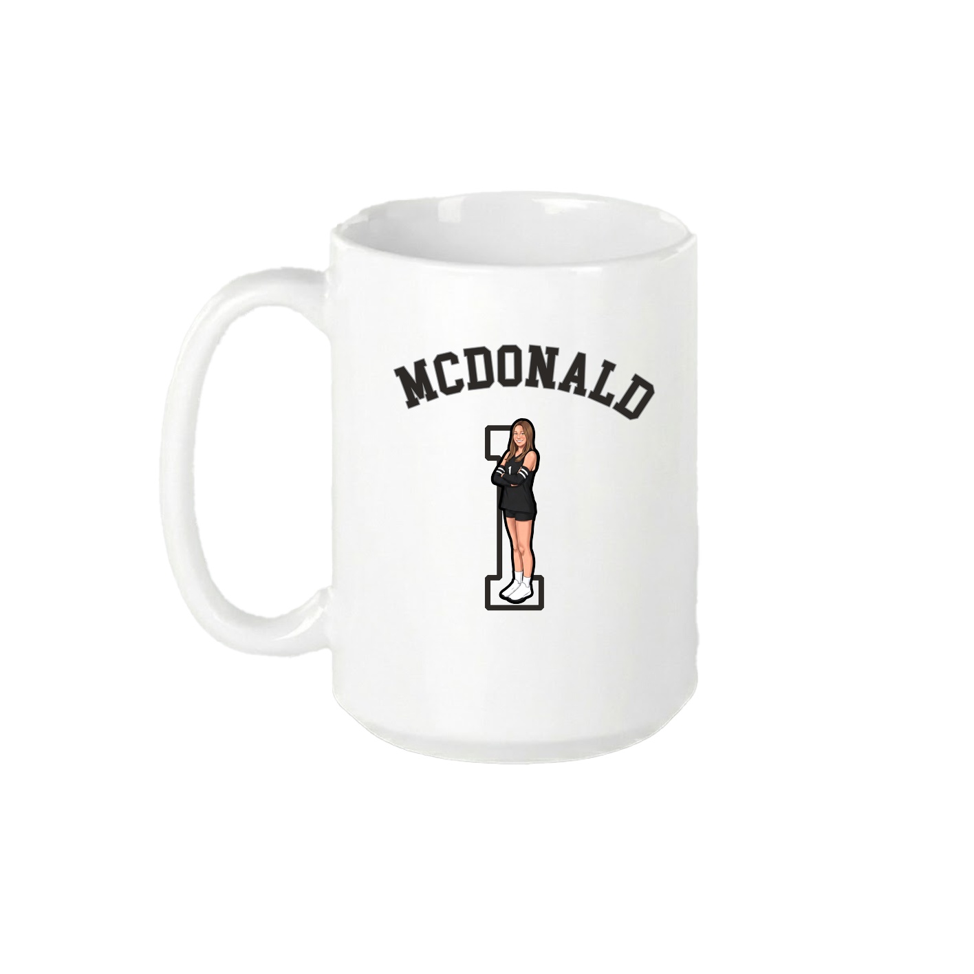15oz Coffee Mug — Shirsey Arch in White